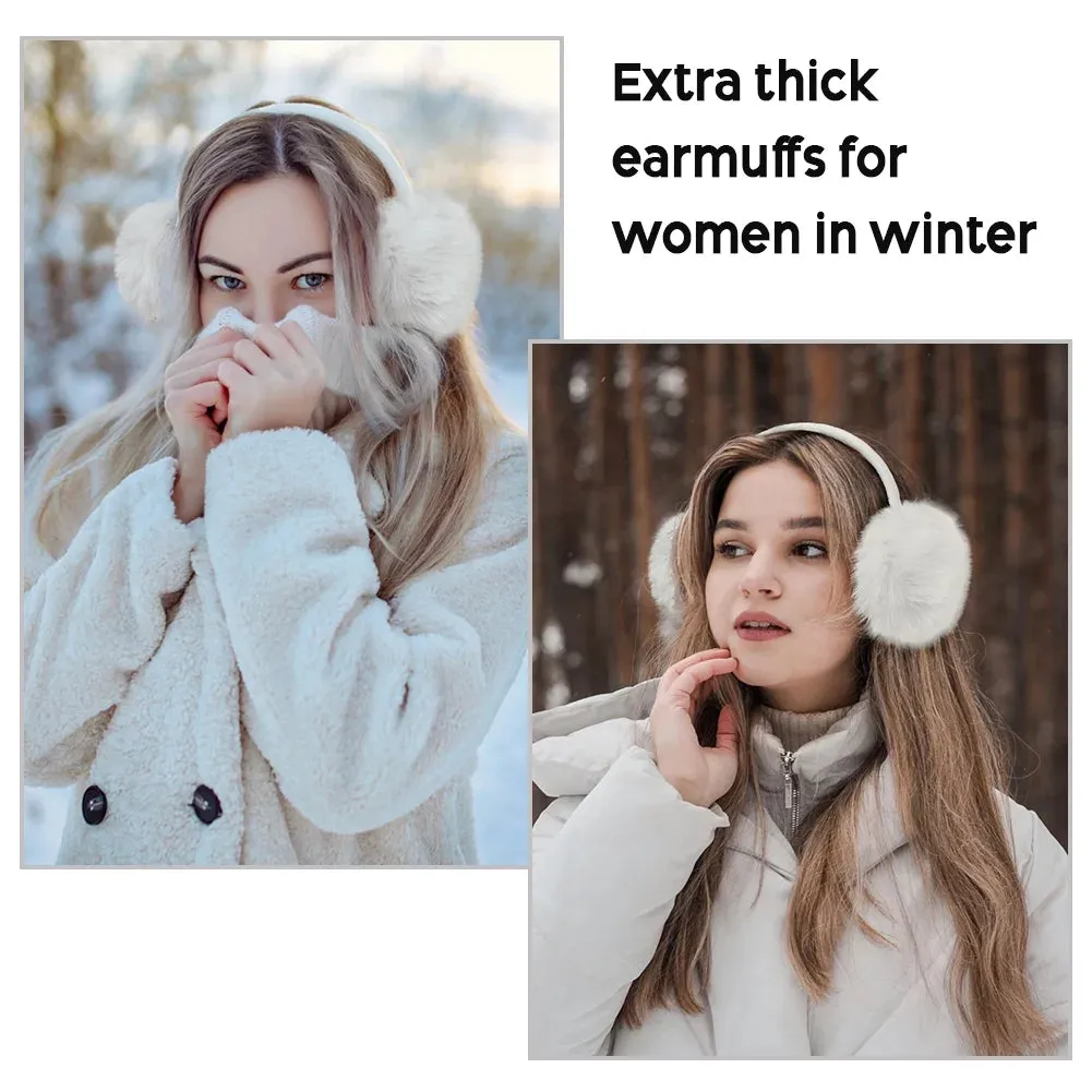 2 Pcs Winter Earmuffs for Women