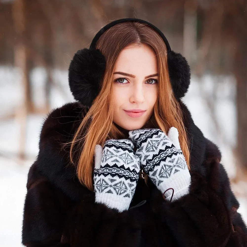 2 Pcs Winter Earmuffs for Women