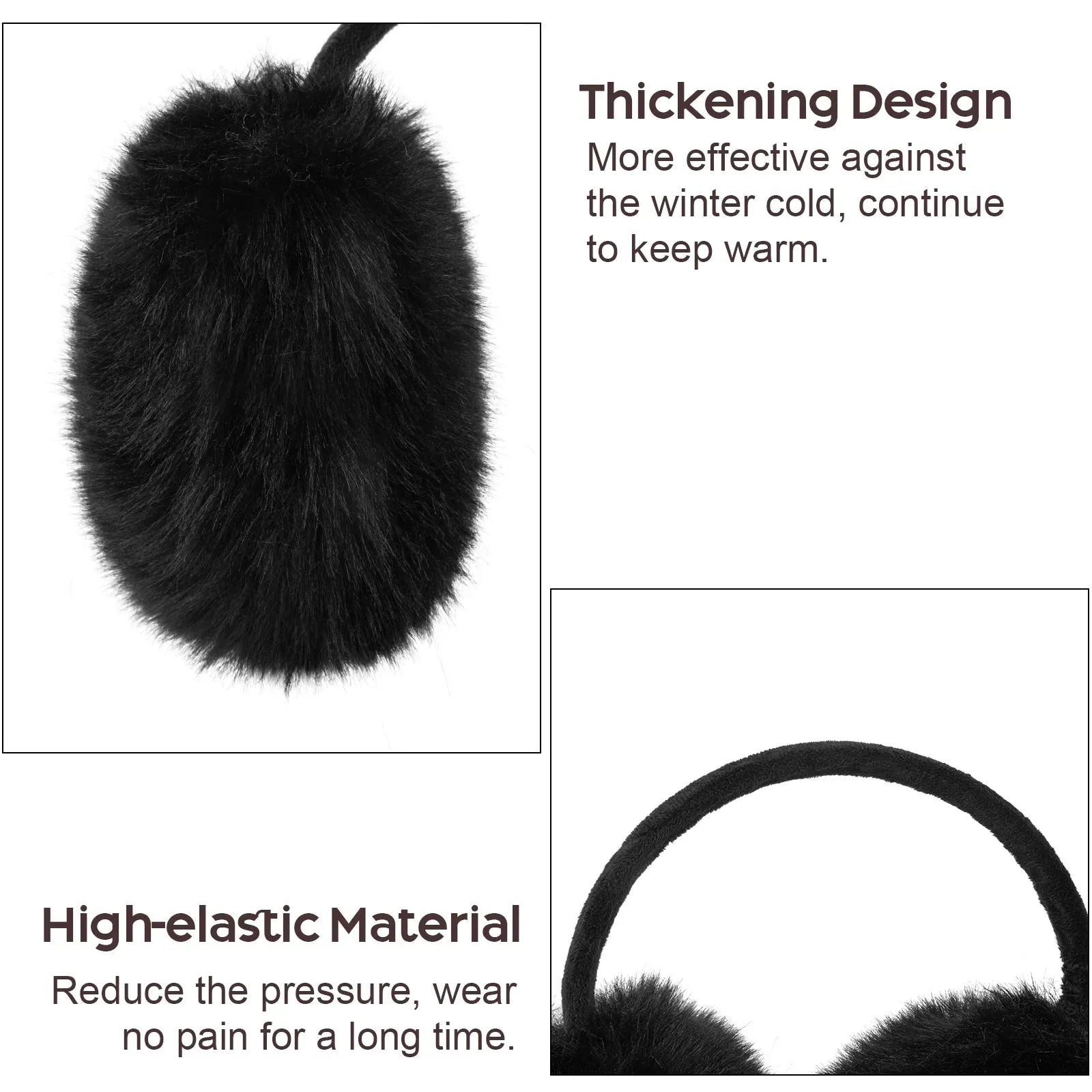 2 Pcs Winter Earmuffs for Women