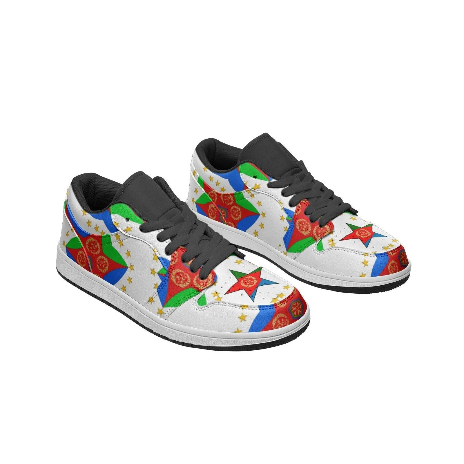 Afro Unisex Low Top Leather Sneakers