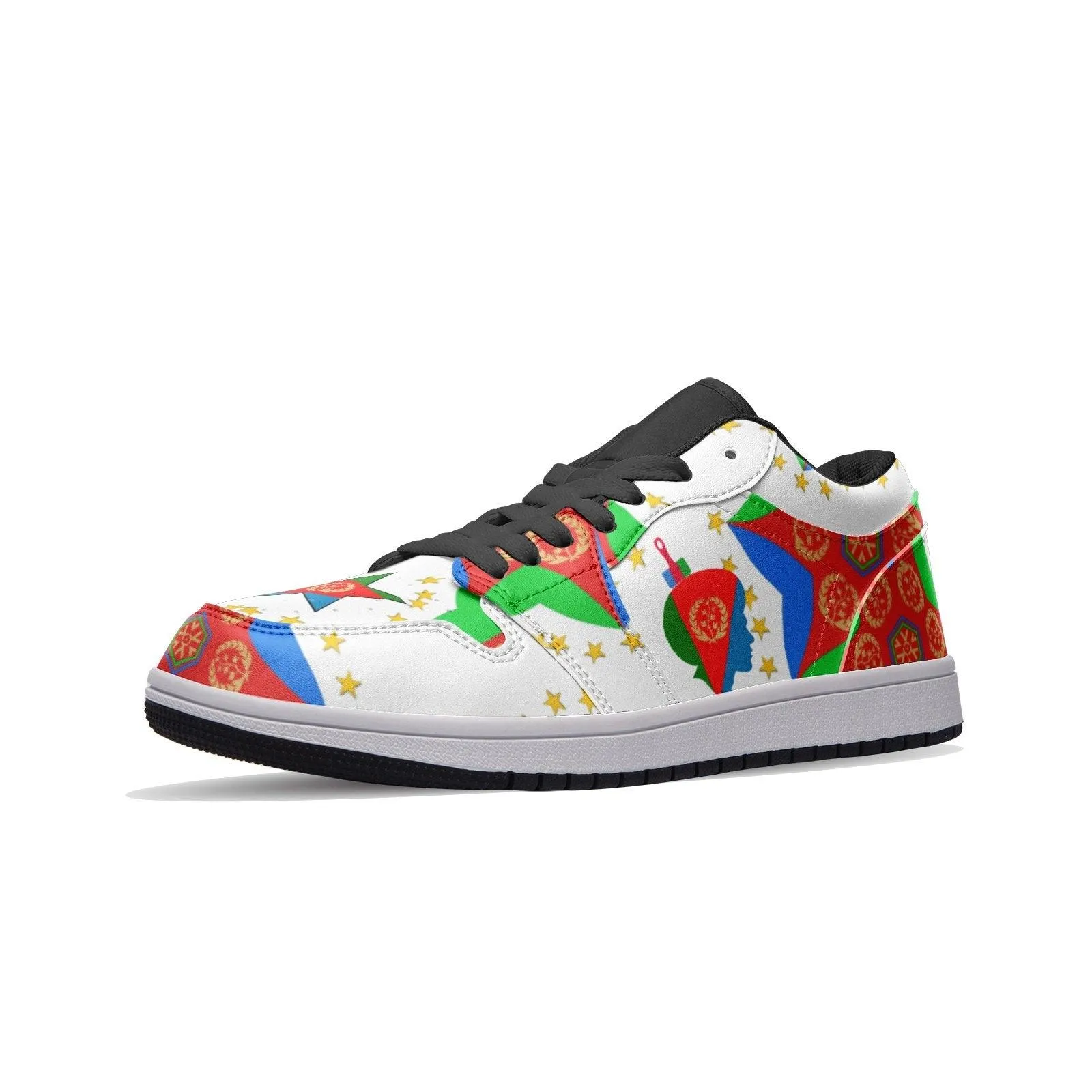 Afro Unisex Low Top Leather Sneakers