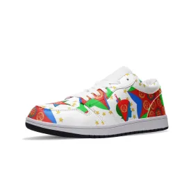 Afro Unisex Low Top Leather Sneakers