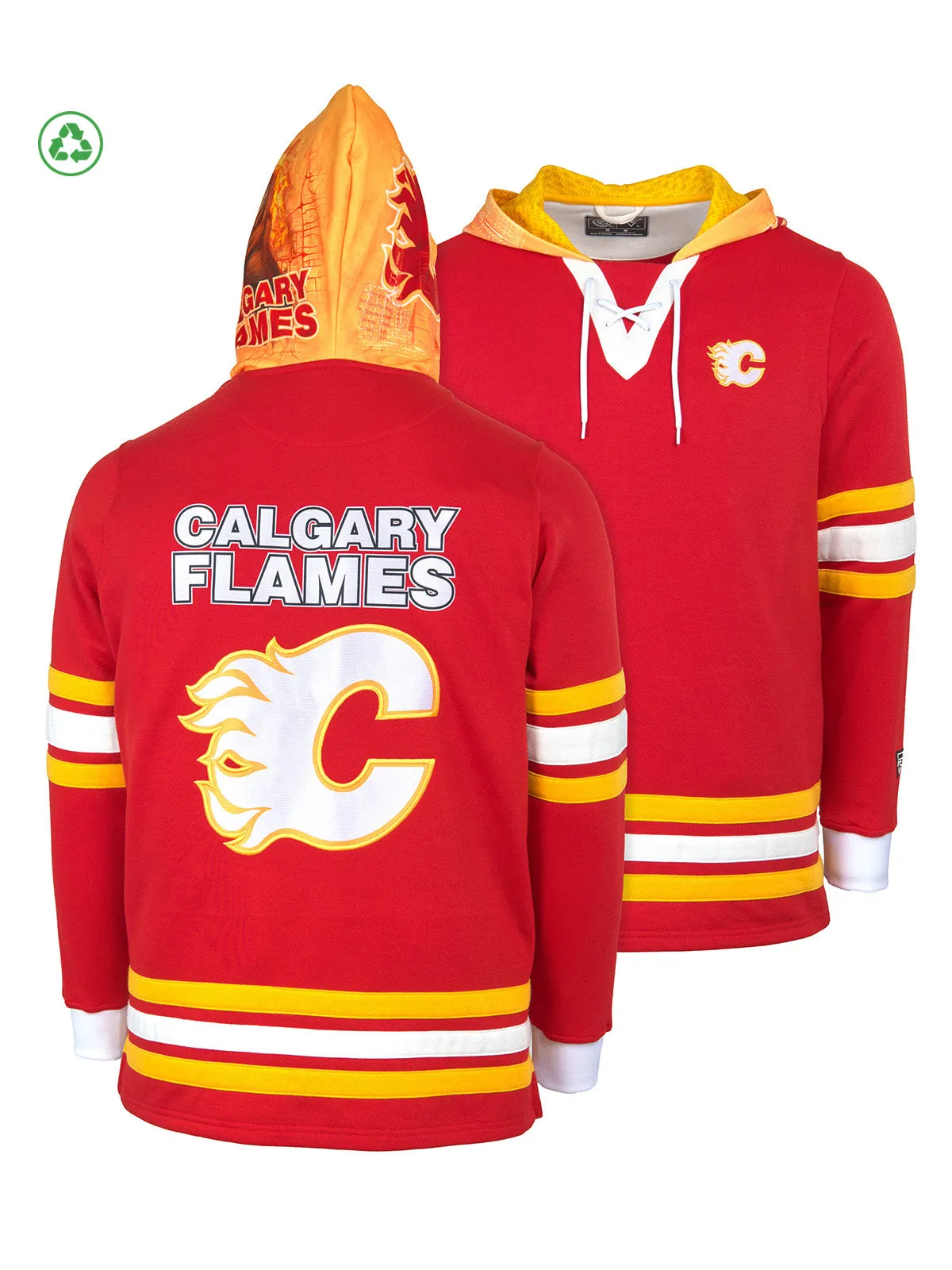 Calgary Flames Lace-Up Hoodie