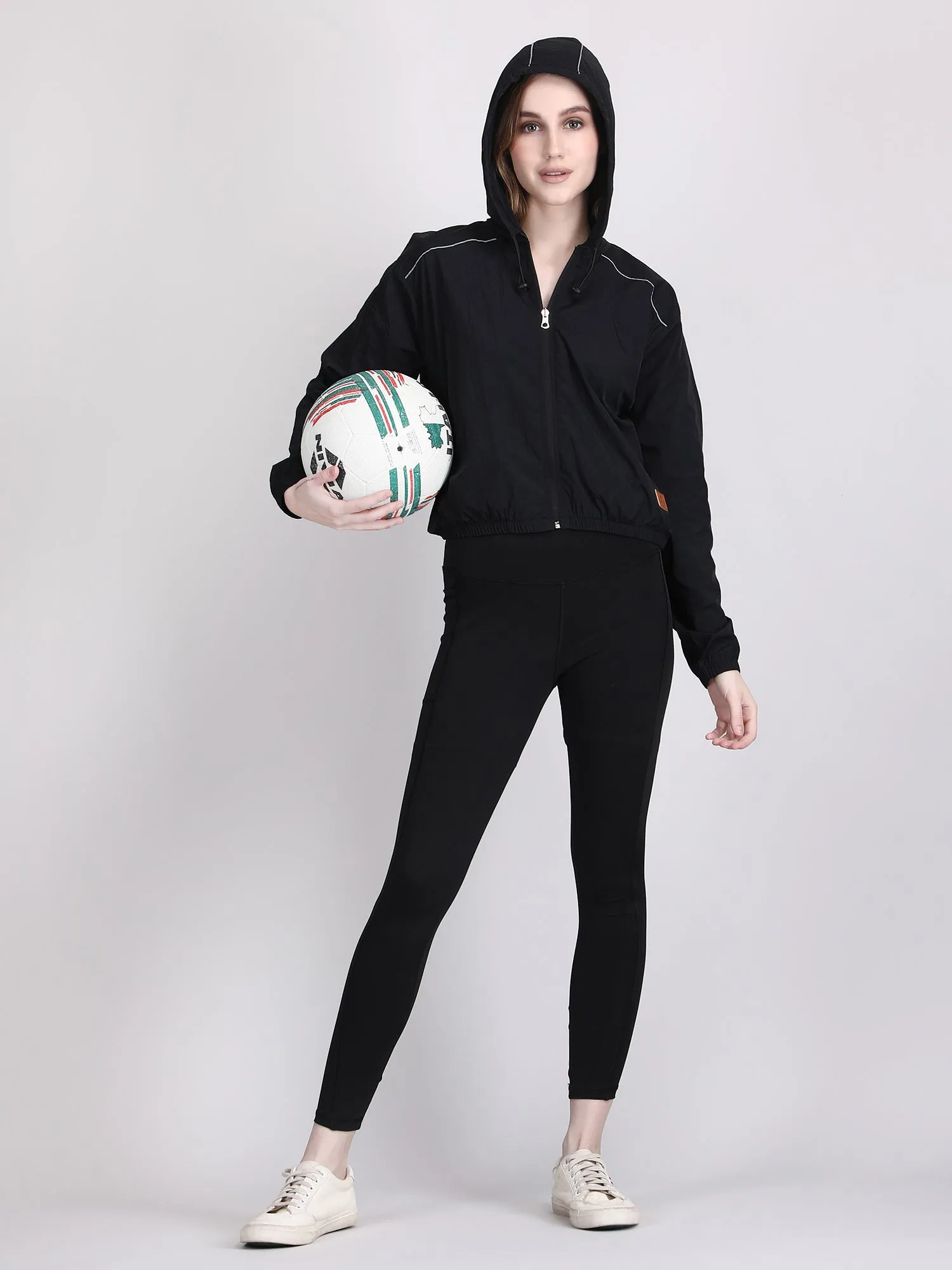 Dry-FIT crop jacket for women - waterproof