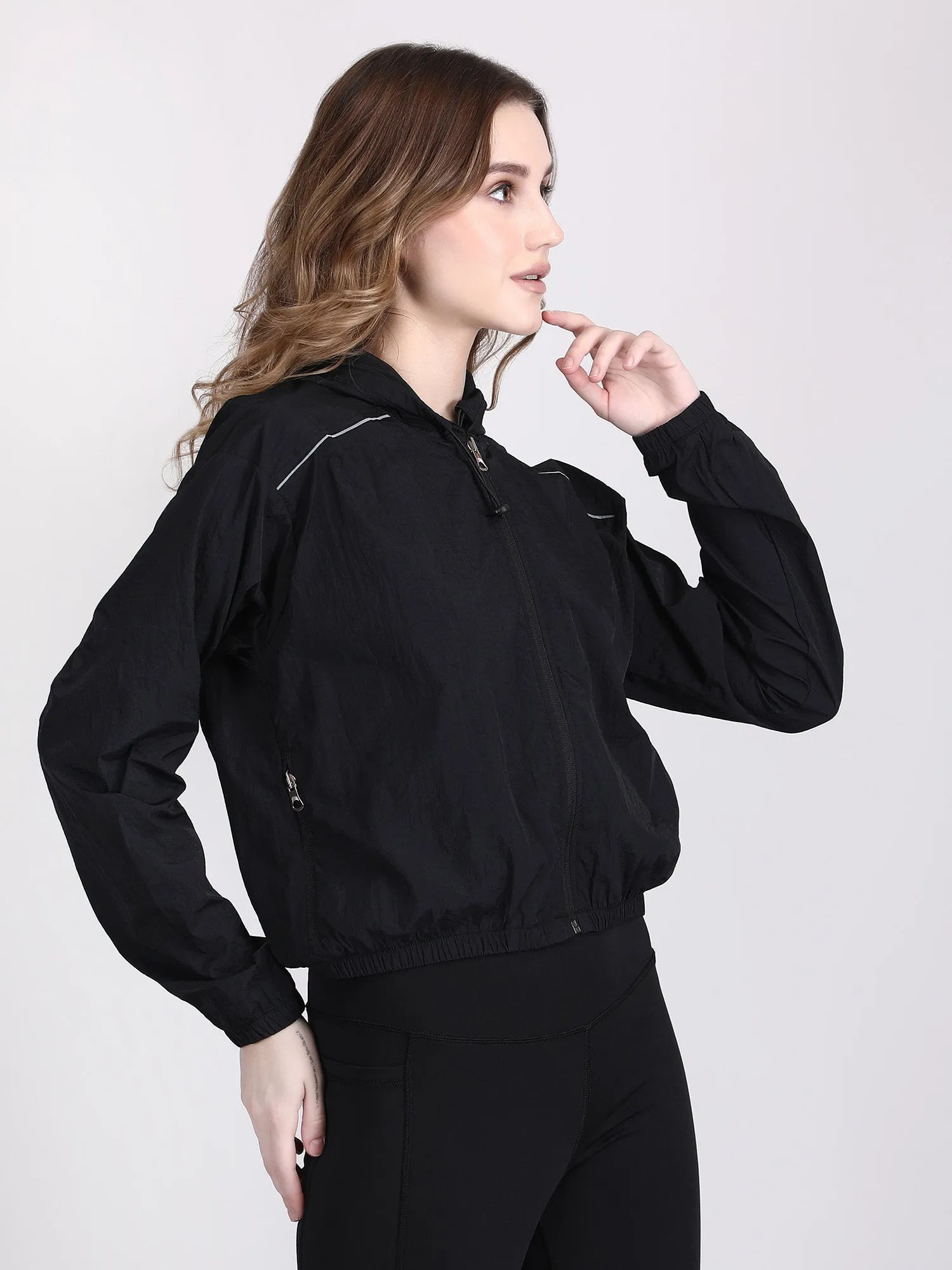 Dry-FIT crop jacket for women - waterproof