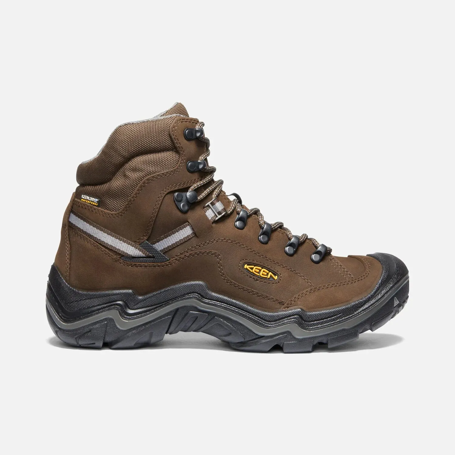 Men's Keen Durand II Waterproof Boot Color: Cascade Brown/ Gargoyle (WIDE WIDTH)