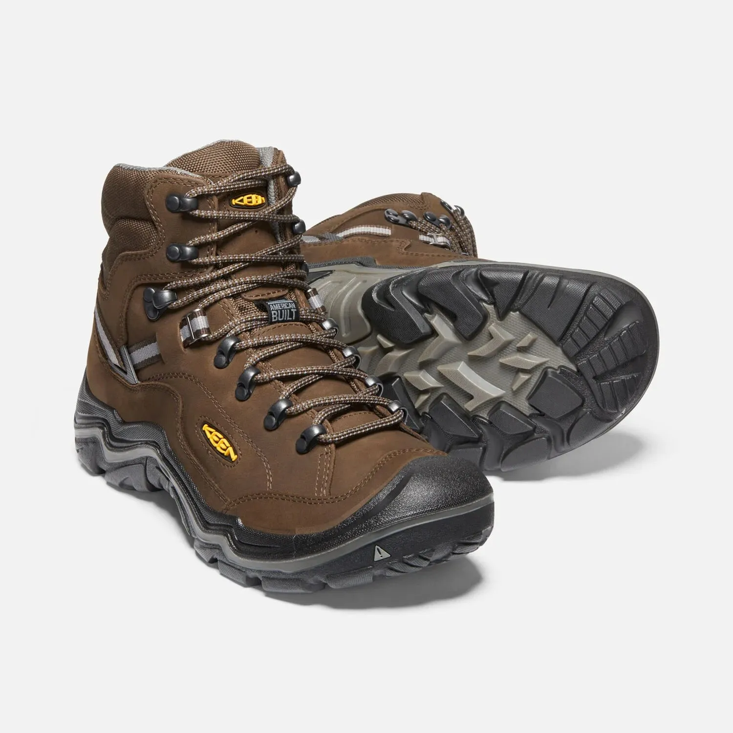 Men's Keen Durand II Waterproof Boot Color: Cascade Brown/ Gargoyle (WIDE WIDTH)