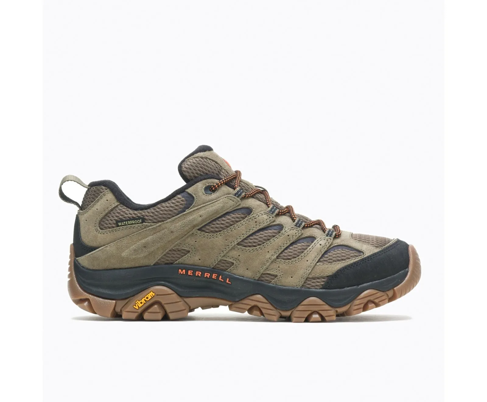 Men's Merrell Moab 3 Waterproof Color: Olive/Gum