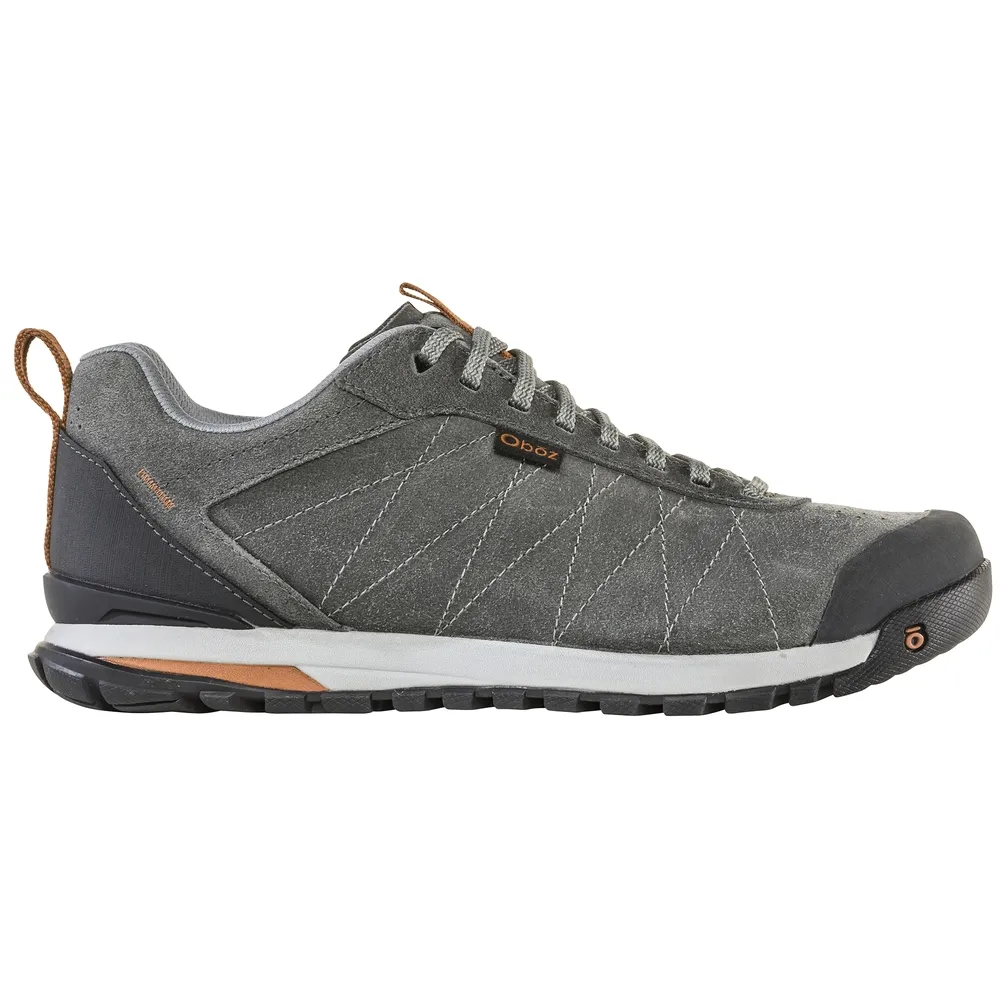 Men's Oboz Bozeman Low Leather Color: Charcoal