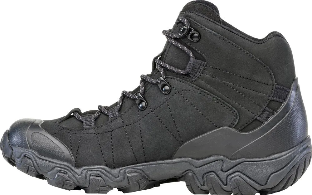 Men's Oboz Bridger Mid Waterproof Color: Black Sea