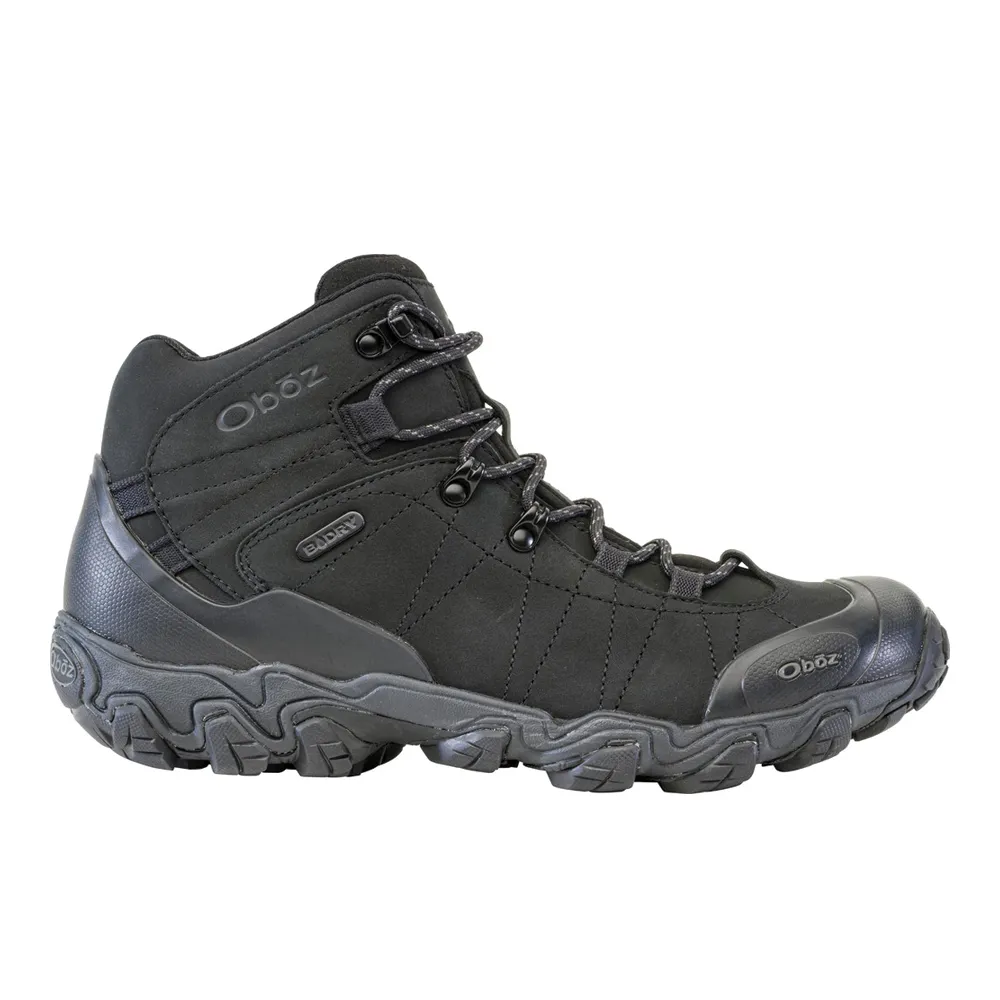 Men's Oboz Bridger Mid Waterproof Color: Black Sea