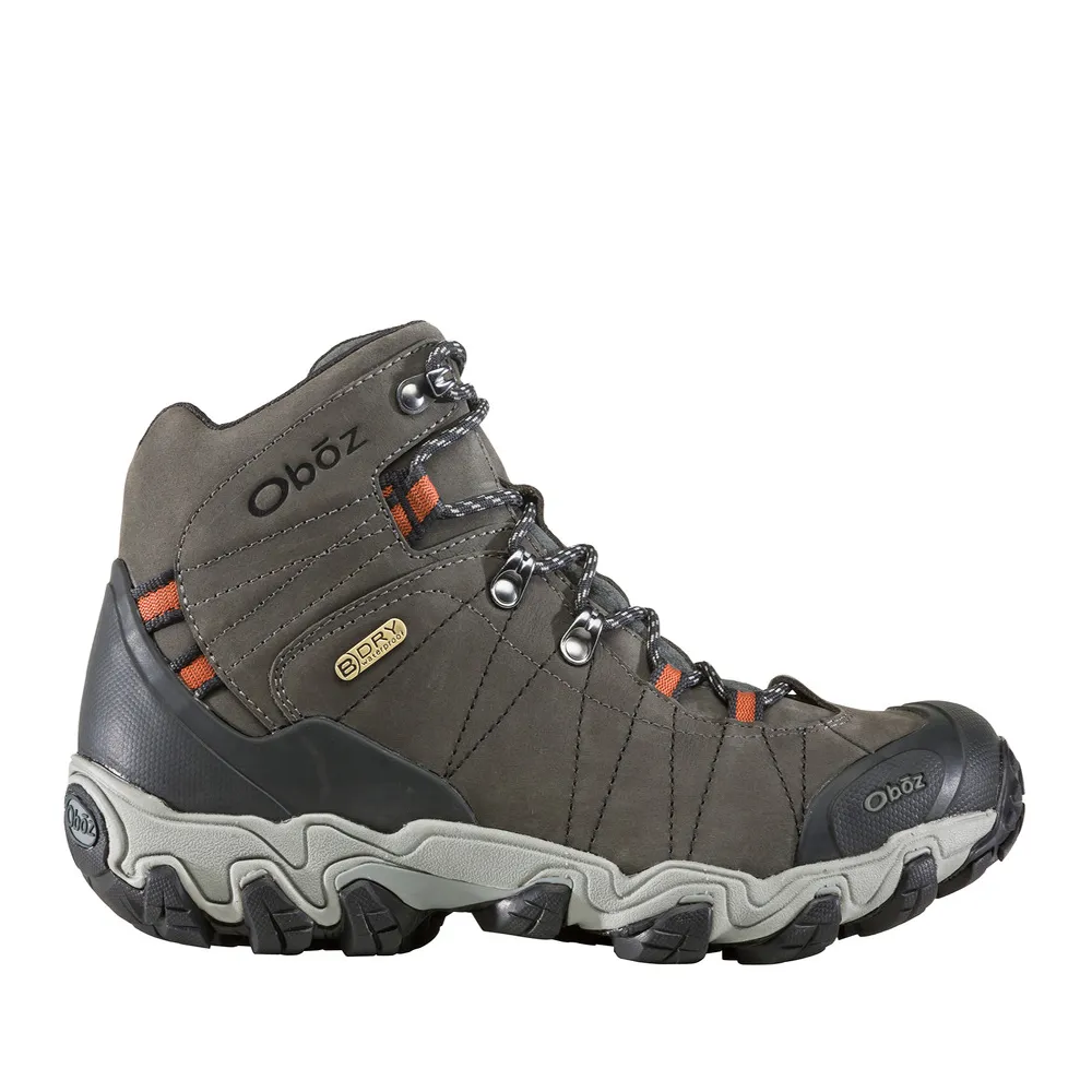 Men's Oboz Bridger Mid Waterproof Color: Raven