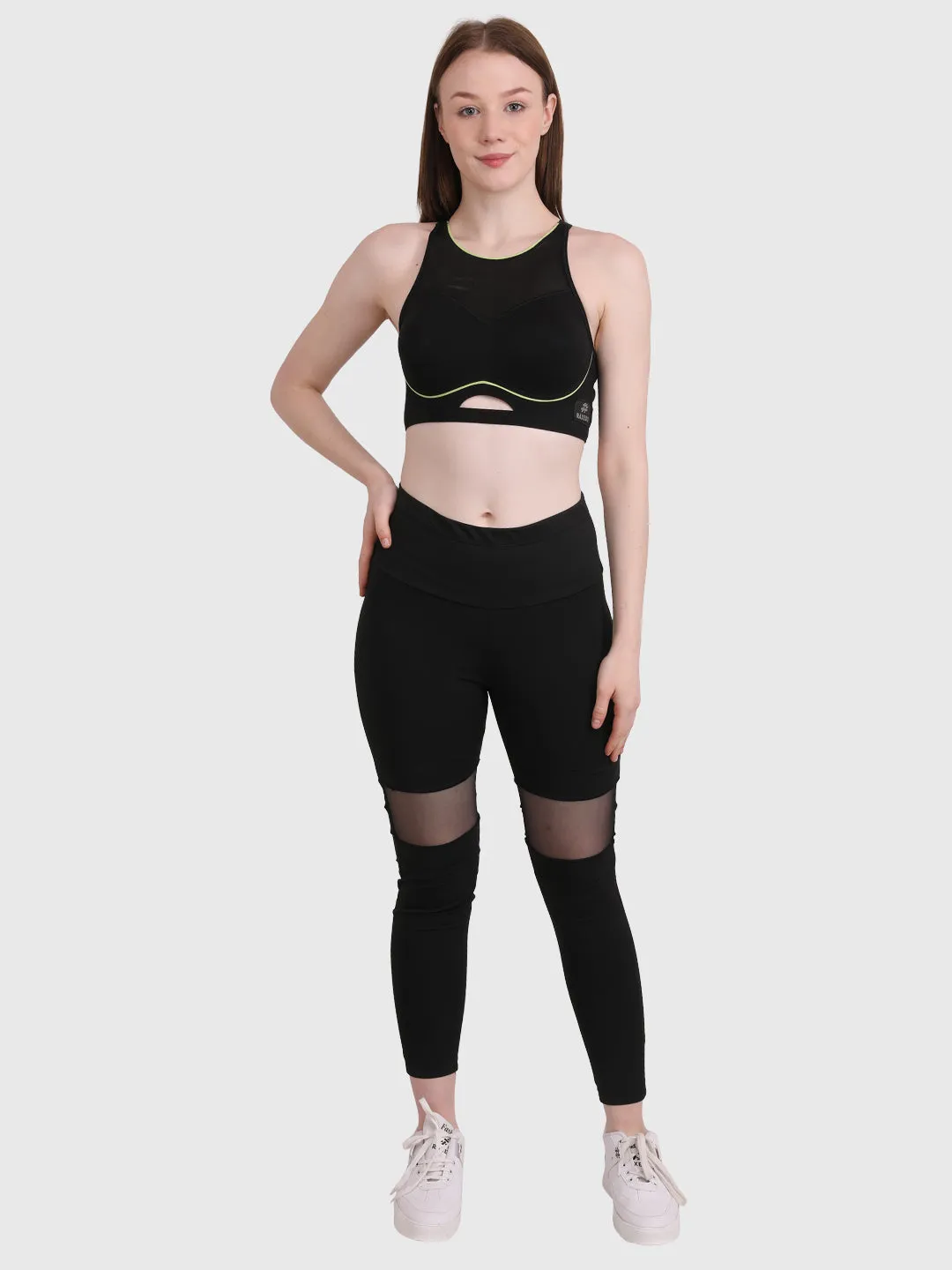 Mesh Mid-Rise Jegging for Women