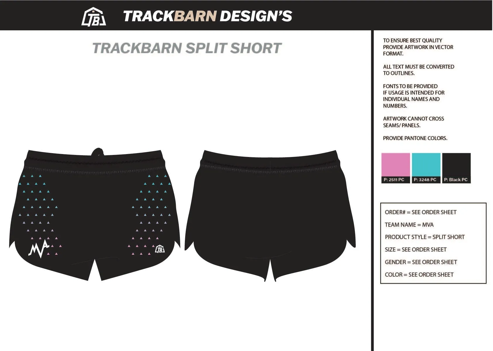 Most-Valuable-Athletics Youth Split Track Short