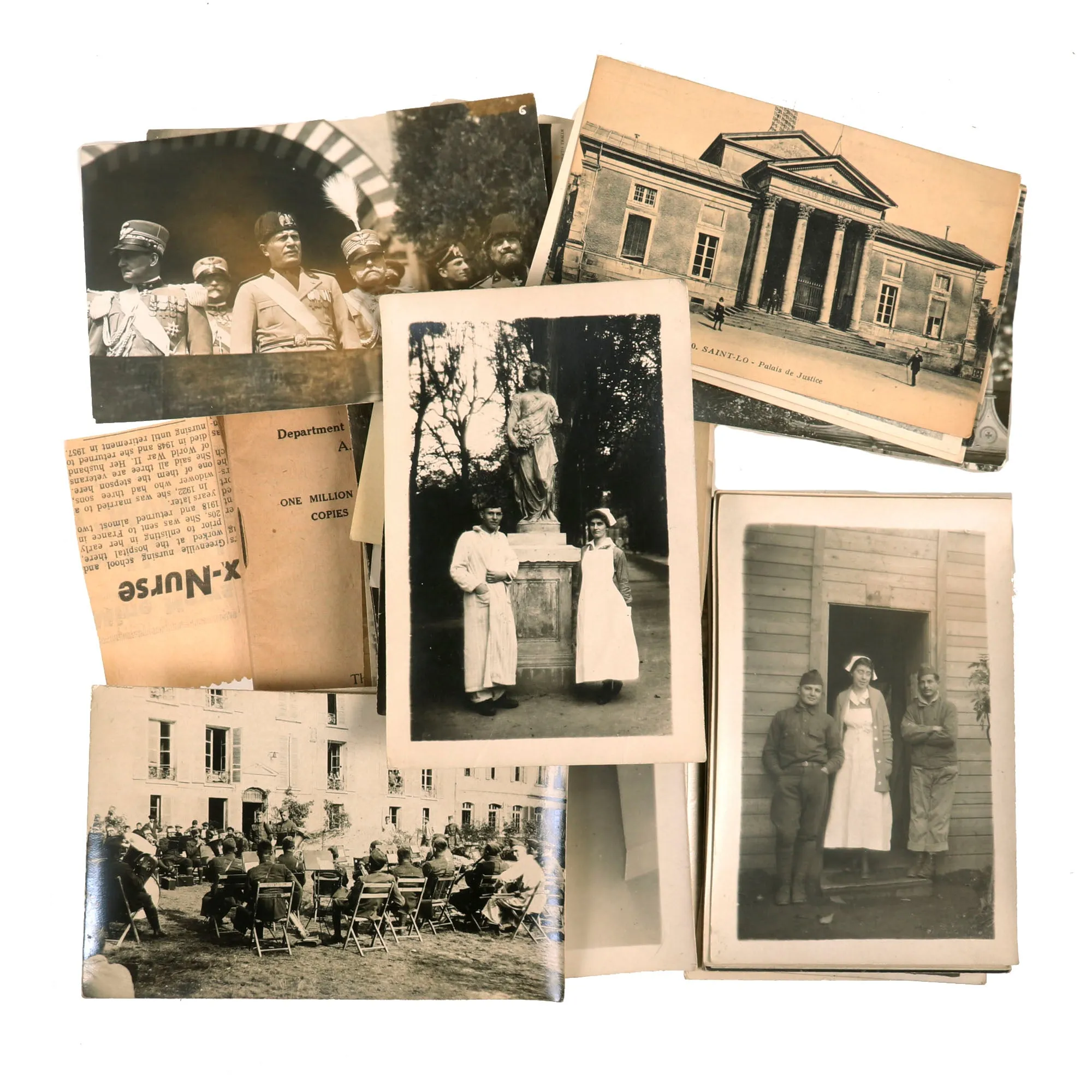 Original Identified WWI US American Army Nurse Corps Nurse’s Uniform & Ephemera Grouping - Martha Elizabeth Perkins