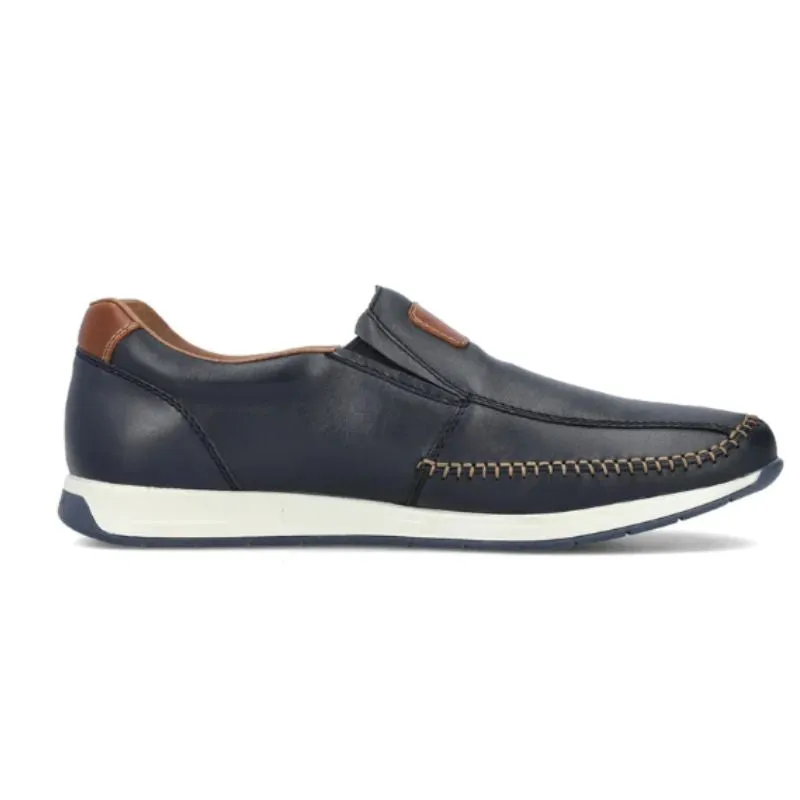 Rieker 11962-14 Blue Men's Slip-on Shoes