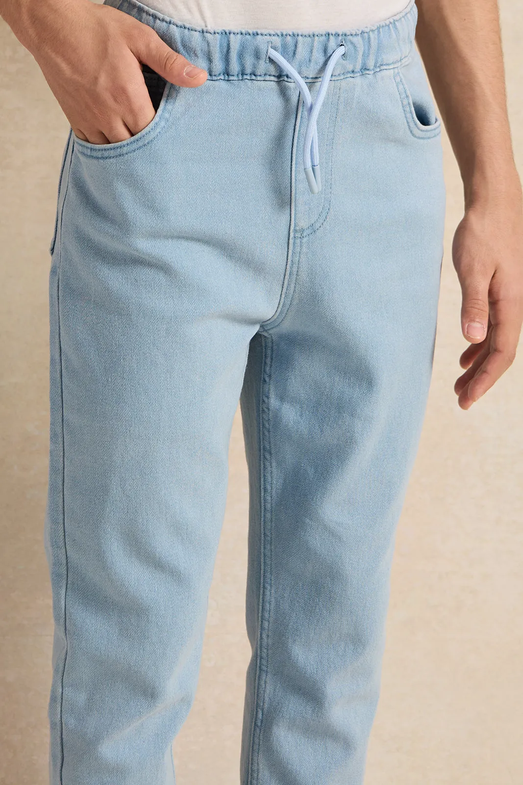 Senior Boys Blue Denim Jeans