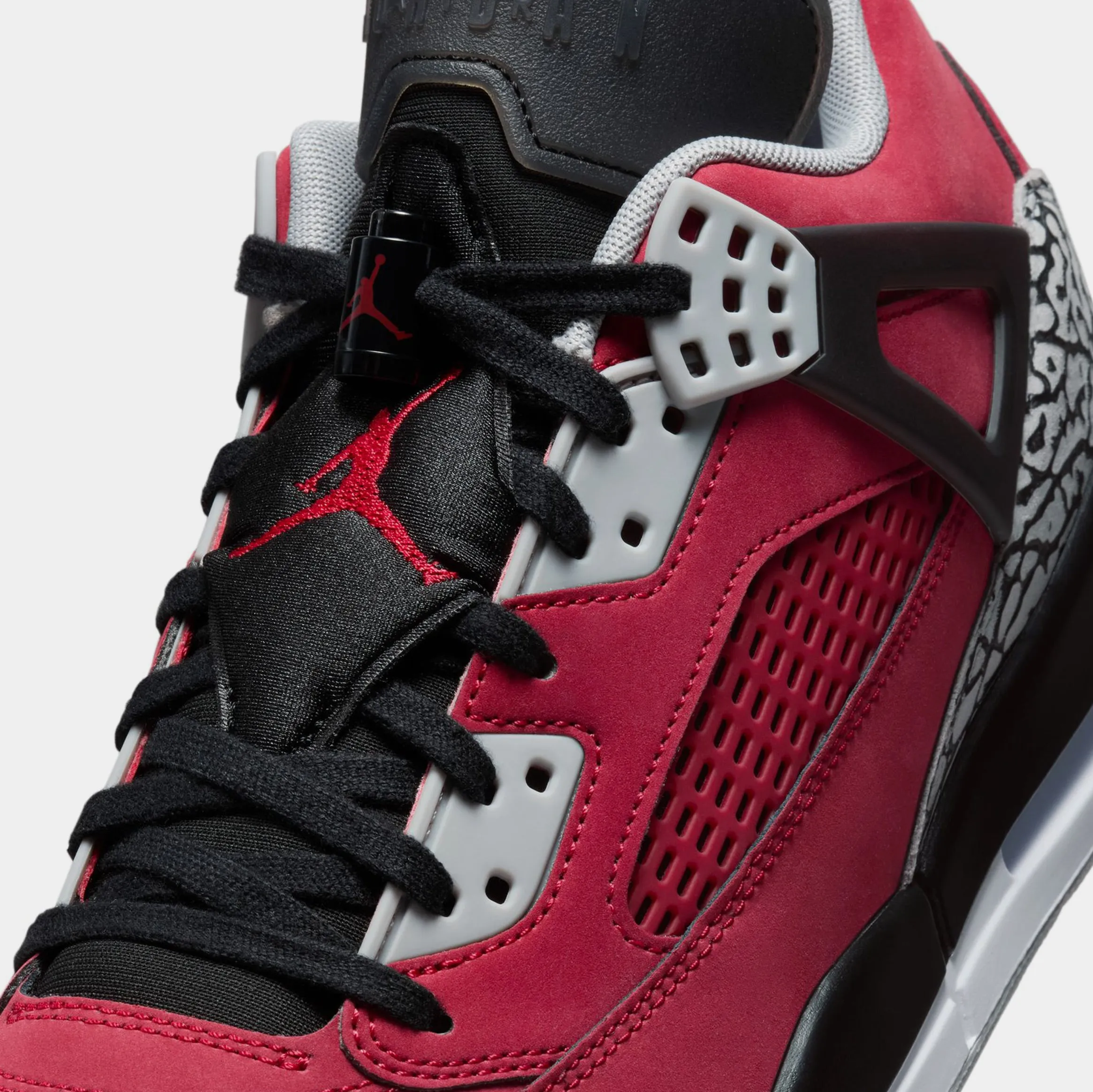 Spizike Low Toro Mens Basketball Shoes (Gym Red/Wolf Grey/Cool Grey/Black)