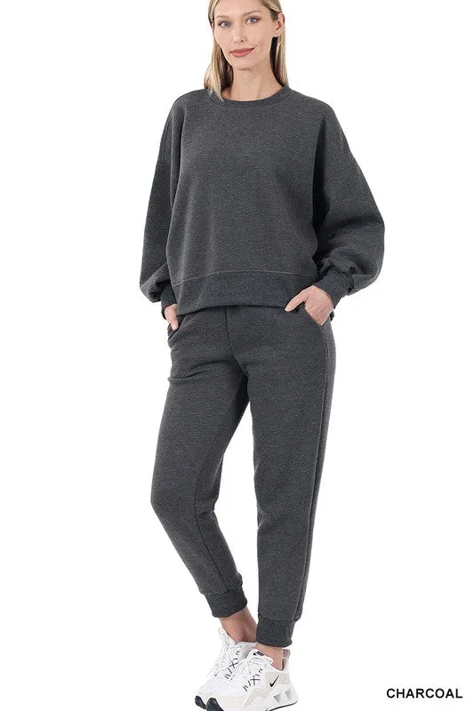 Take On The Day Sweatshirt & Jogger Set