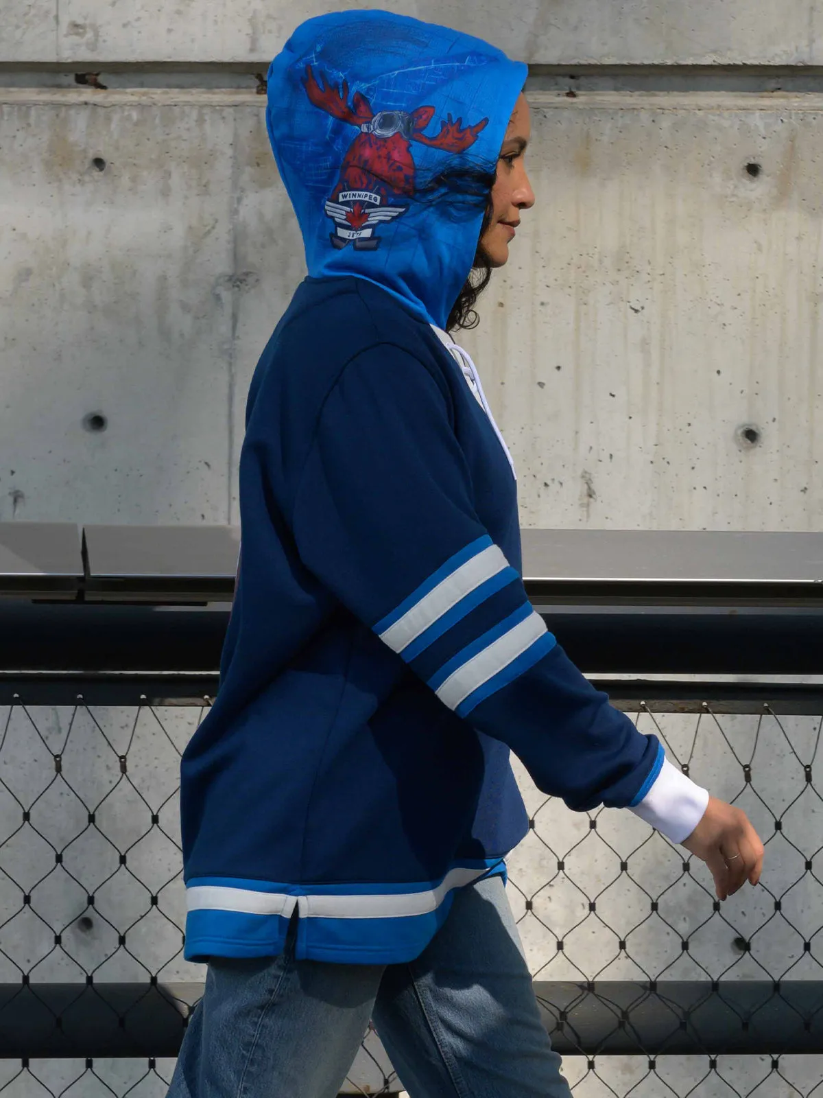 Winnipeg Jets Lace-Up Hoodie